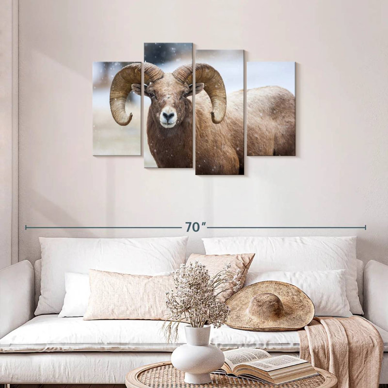 Brampt Bighorn Sheep, 27" H x 43" W