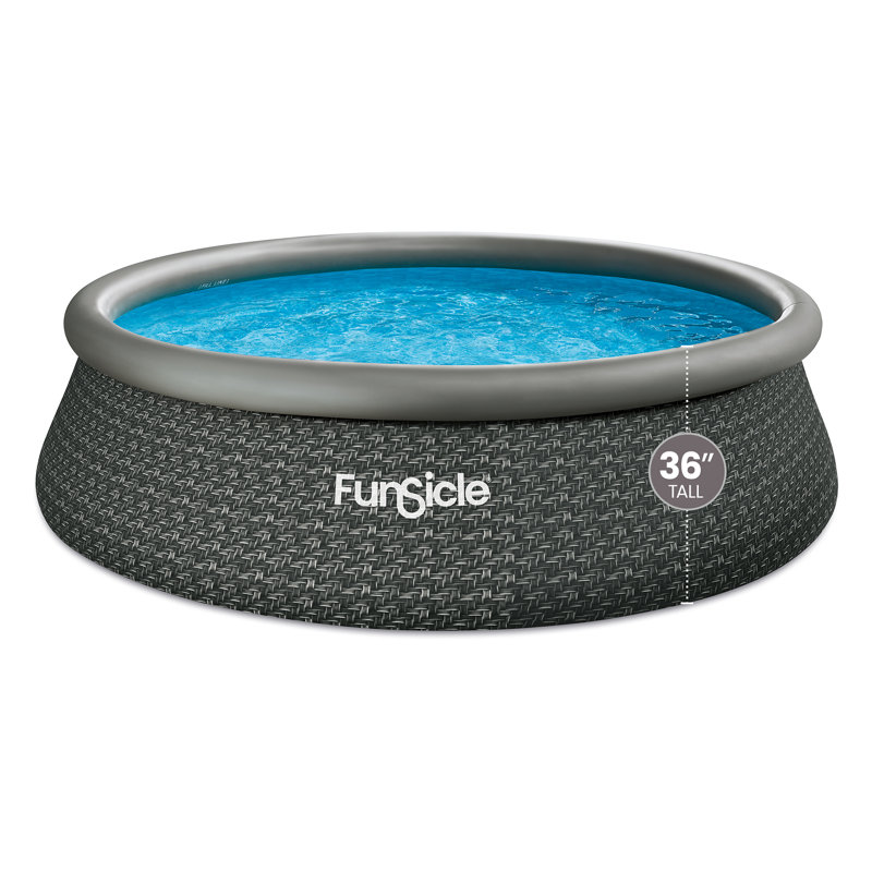 Piscine hors-sol Funsicle QuickSet, L 144 po x l 144 po x H 36 po, SkimmerPlus Pump