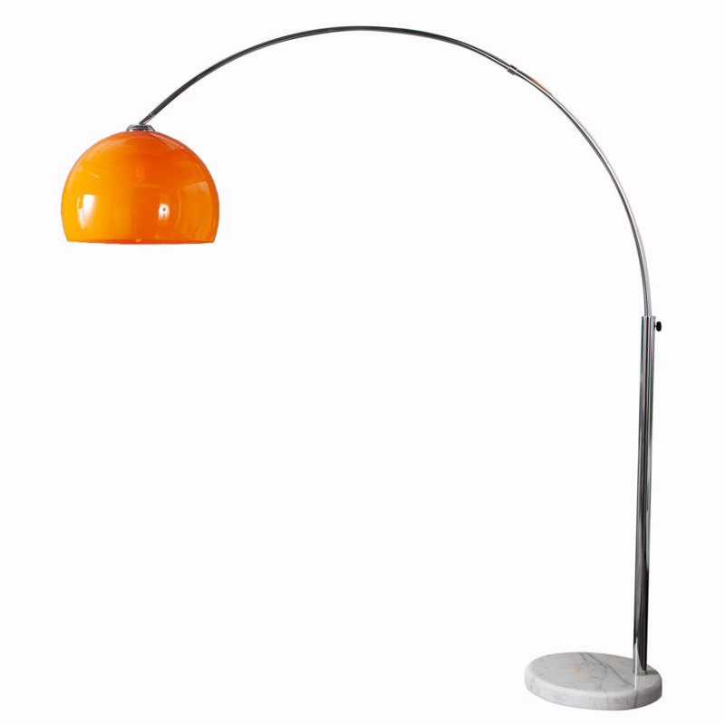 Ioanna 205cm Arched Floor Lamp, Orange