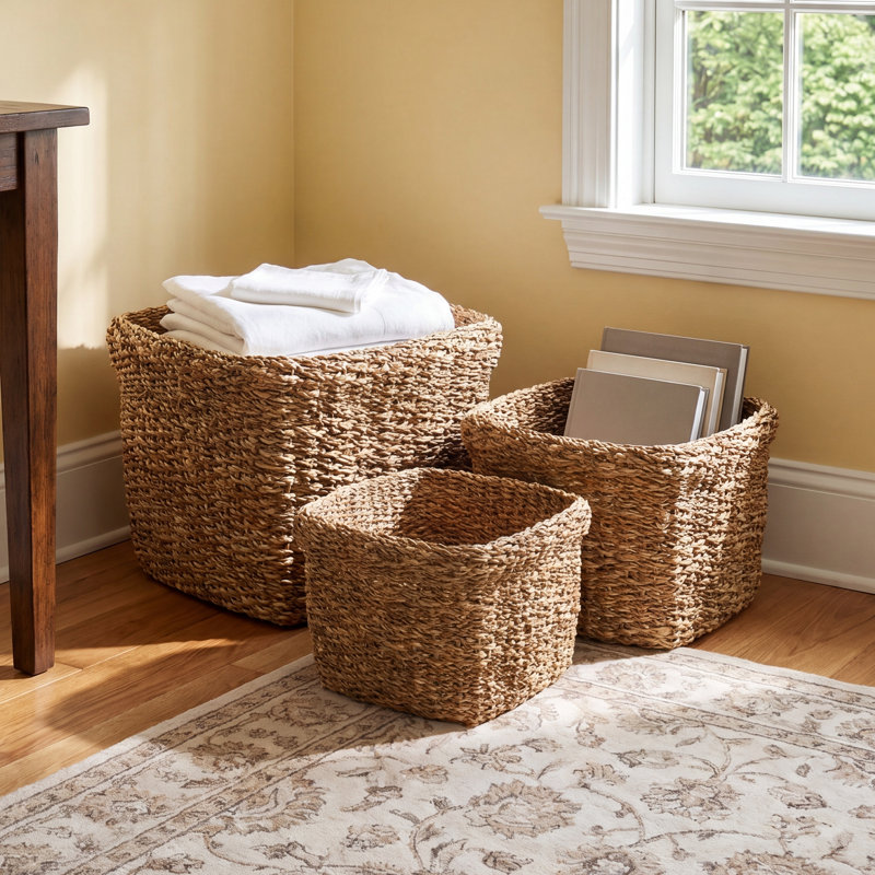 Birch Lane™ Charton Seagrass Decorative Basket