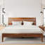 Ensemble de chambre à coucher avec lit plateforme en bois massif 2 pièces Emery