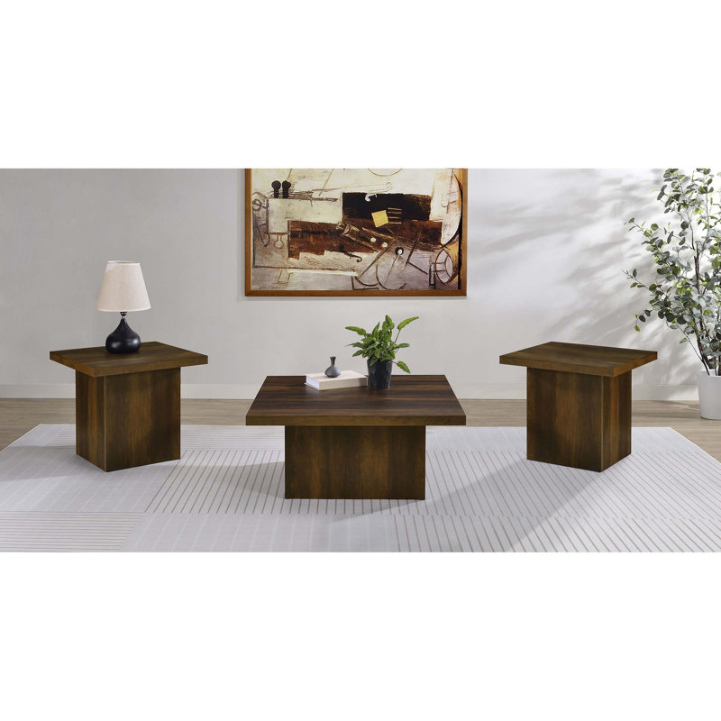Ensemble de tables basses 3 pièces Architectural, Pinède