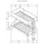 Lit superposé simple au-dessus de simple avec matelas Crispin-782360516