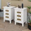 3 Drawers Rattan Nightstands Set Of 2