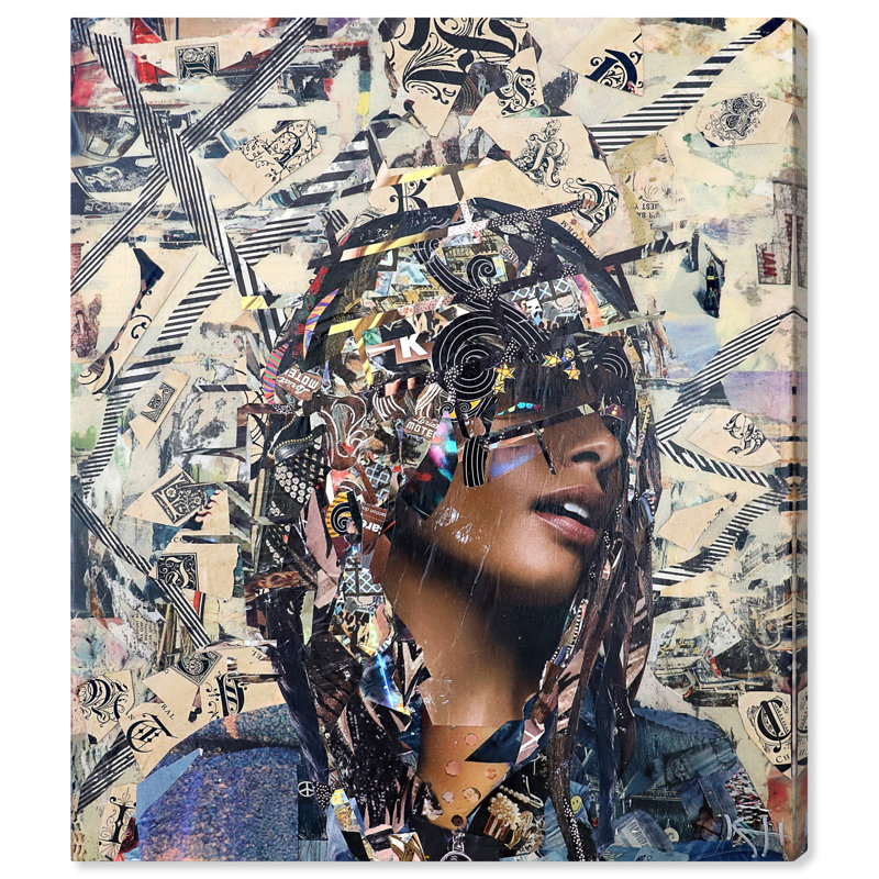 «Fashion and Glam» Katy Hirschfeld - impression classique sur toile blanche moderne, H 12 po x l 12 po x P 0,8 po