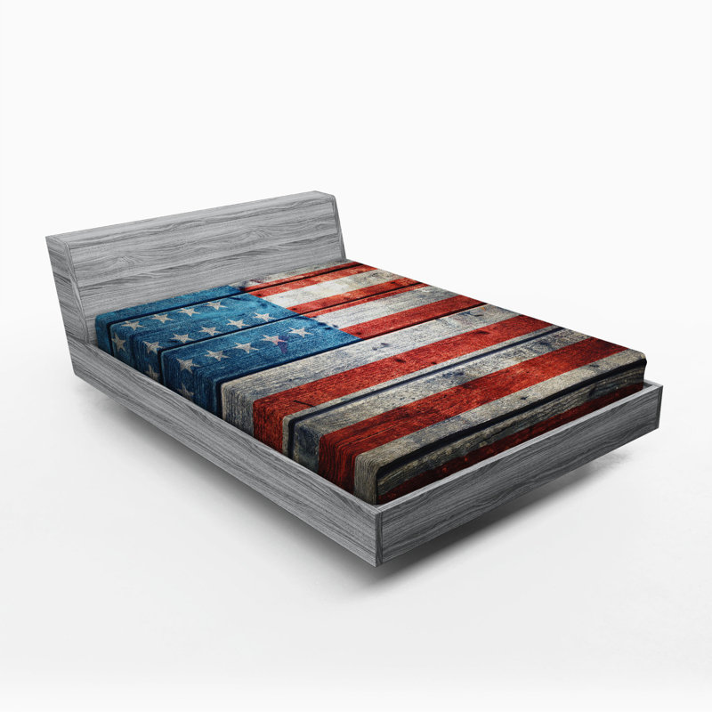 Microfiber Striped Fitted Sheet, Full Fitted Sheet