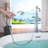 Lumen 1 Handle Floor Freestanding Tub Filler with Diverter-86442140