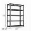 Étagère de rangement en métal en métal, étagère en acier robuste résistante à l'humidité et imperméable à 5 couches pour l'entreposage et la maison