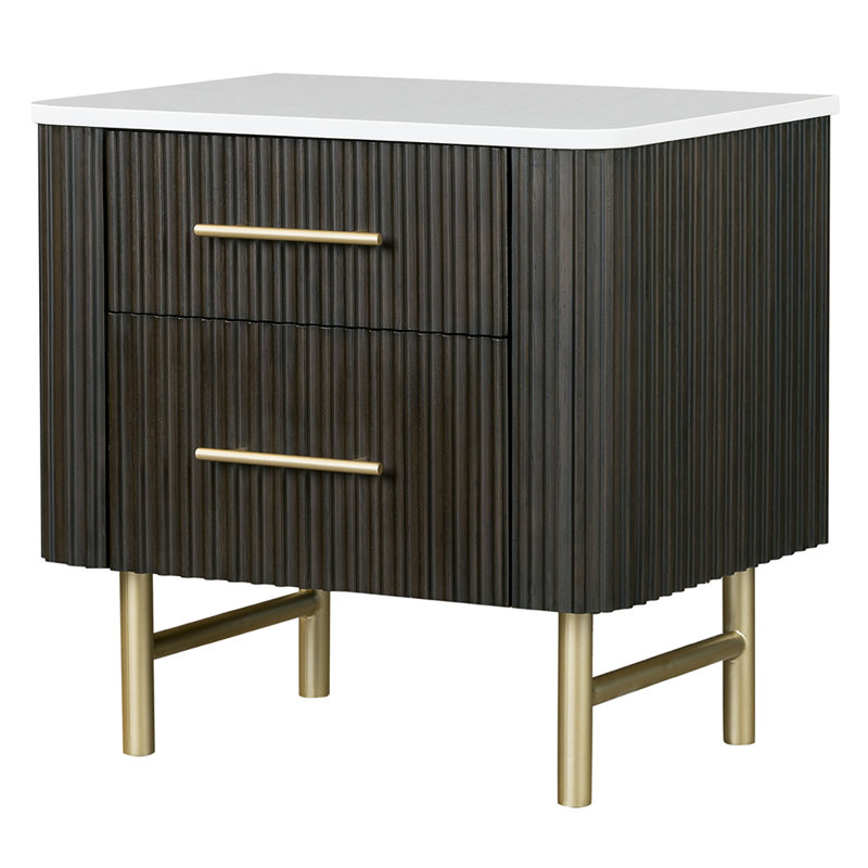 Clayten Nightstand W/Marble Top
