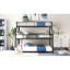 Triple lits superposés en métal avec garde-corps de style moderne pour un usage familial