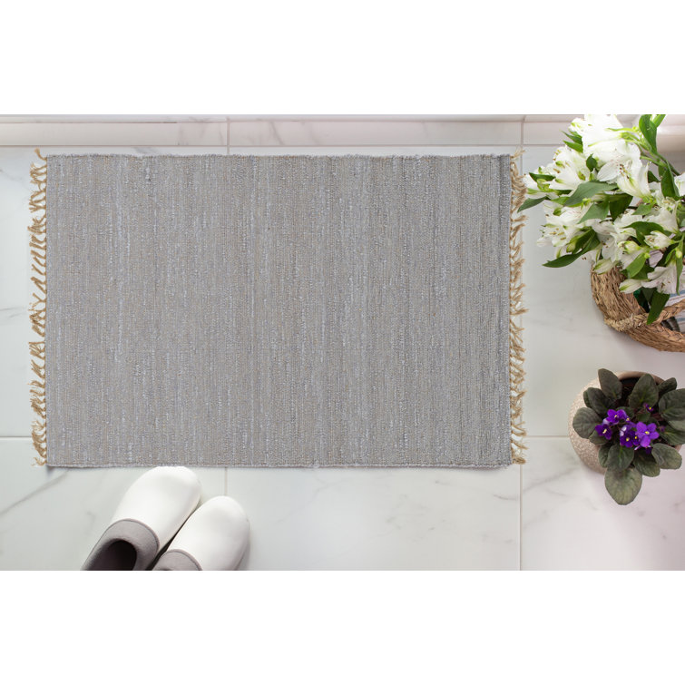 Tapis lilas en laine réversible Christenson
