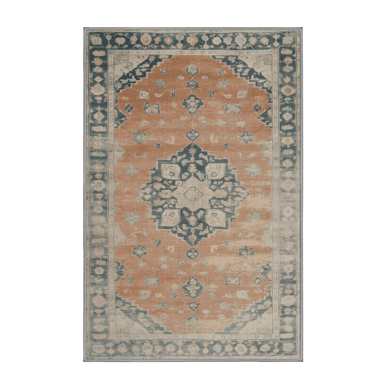 Tapis gris lavable à la machine, Rectangle 6 pi x 9 pi