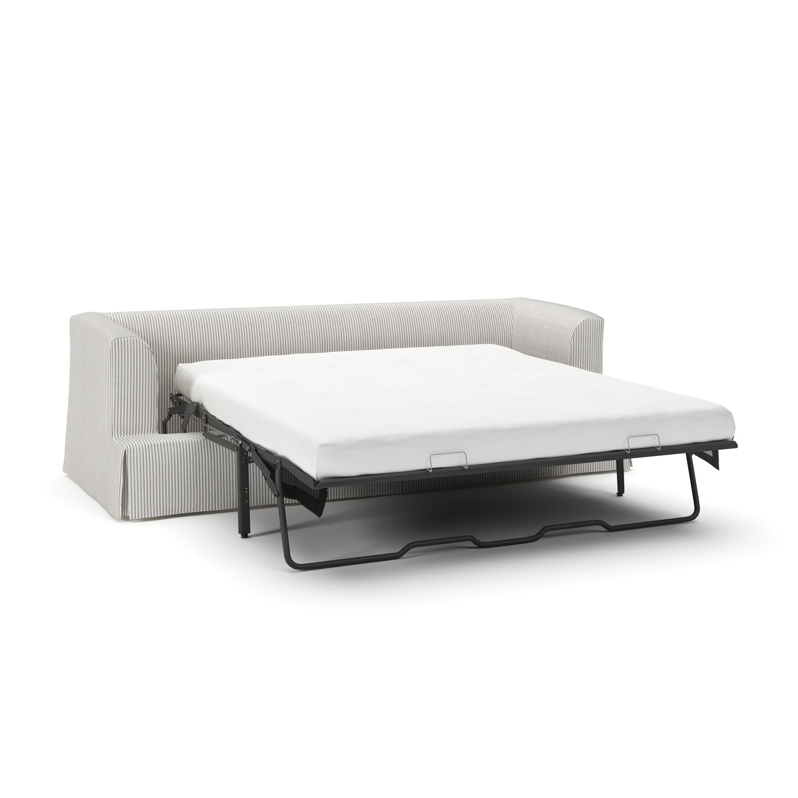 Lucia 92.5'' Upholstered Sleeper Sofa, Cruise Adrift Woven Stripe