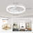20'' Flush Mount Ceiling Fan with Light and Remote, 7-Blade Low Profile Fan, Dimmable 3CCT LED, Quiet Reversible DC Motor, 6 Speeds, Timer-778436112