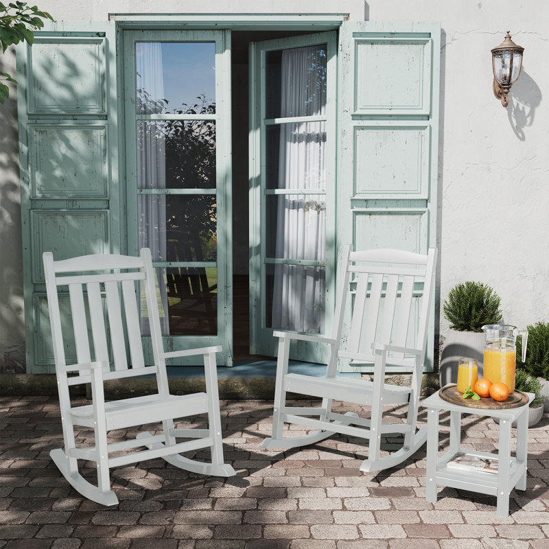 3-Piece Rocking Set, White