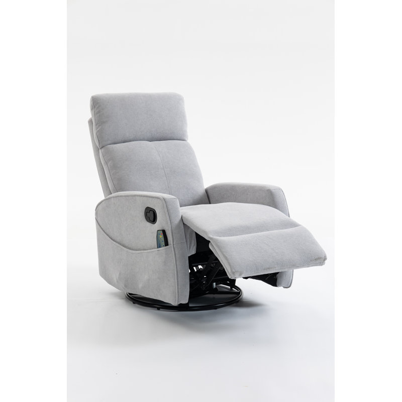 Short plush manual button armchair sofa, Gray