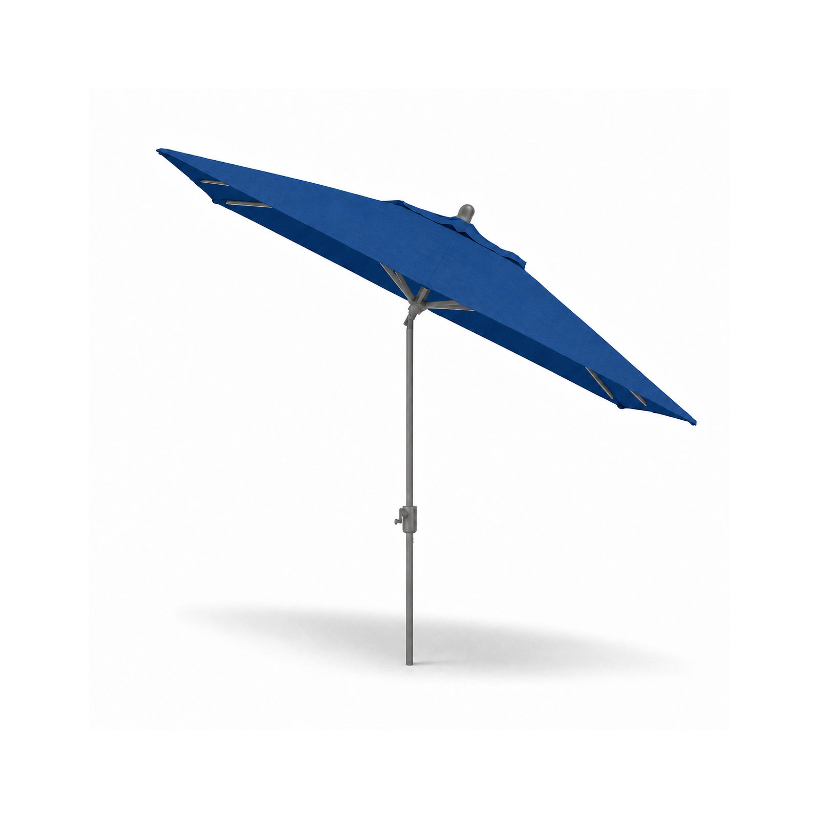 Olivier 116.7'' Outdoor Umbrella, Starring Gray, Canvas Pacific Blue Sunbrella® Canvas