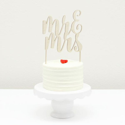 Wood Cake Topper
