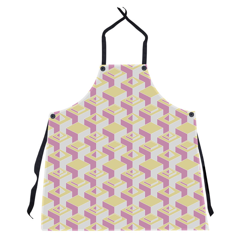 Tablier de gratte-ciels, Jaune / Rose