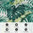 Contemporary Tropical Floral Leaves Non Slip Area Rug-616402919