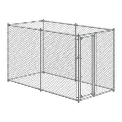 Lucky Dog Galvanized Chain Link Kennel Diy Boxed Kit - 5ft X 10ft