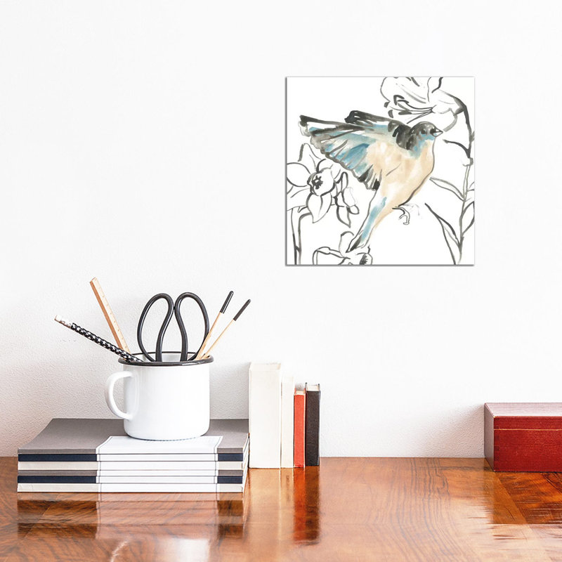 «Songbird Meadow I» par - Toile tendue, H 12 po x l 12 po x P 0,75 po