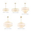 Lustre tambour moderne à 4 lumières de 18 po Aasim-1158406362