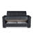 Annalice 65 in. Vegan Leather 2-Seater 3-in-1 Sleeper Loveseat Sofa Bed with Storage-1635091220