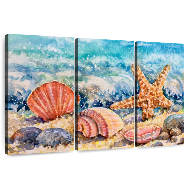 Aletra Seashore Nautical Beauties, 36" H x 57" W