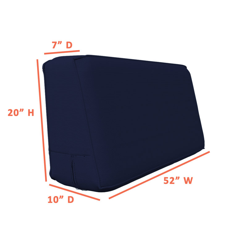 Outdoor Cushion Cover, 52", Navy