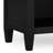 Carlton 24"W Solid Wood Contemporary Nightstand with 2 Drawers, Open Storage Shelf and Bronze Hardware-1229063123