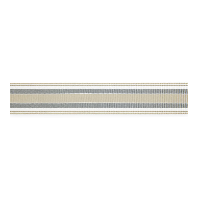 Isola Marina Stripe Tape Fabric, Pebble