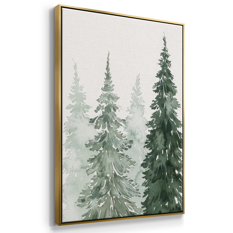 Taillis d'hiver délavé I, H 25 po x l 17 po x P 1,5 po, Encadrement doré