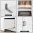 4-door Wooden Armoire With Mirror