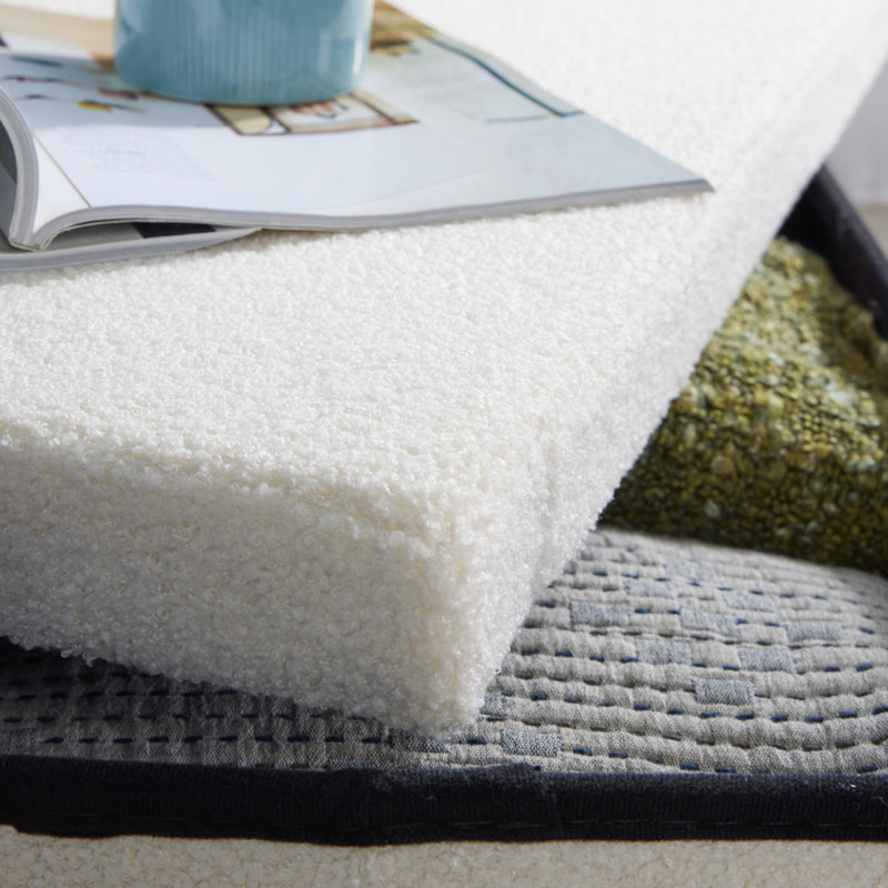 Kalecia 76cm Wide Velvet Rectangle Standard Ottoman with Storage