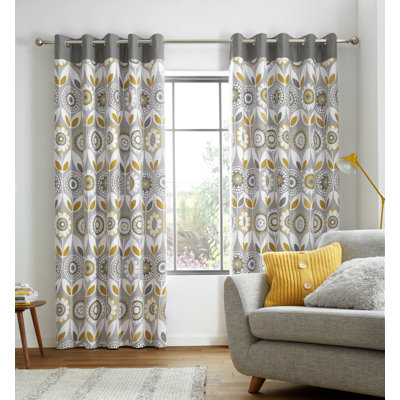 Annika Eyelet Room Darkening Curtains