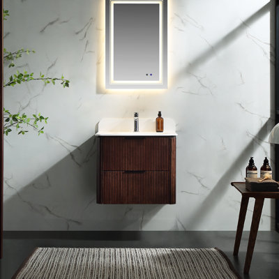 Meuble-lavabo mural de style médiéval 24 po
