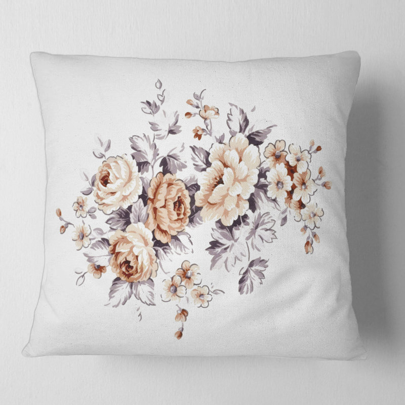 Housse et insert de coussin carré Wild Roses, 16" x 16"