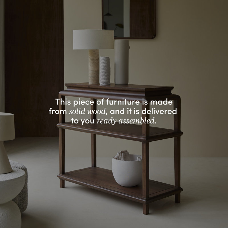 Achille Solid Wood Console Table, 35.43" H x 40.55" W x 16.93" D