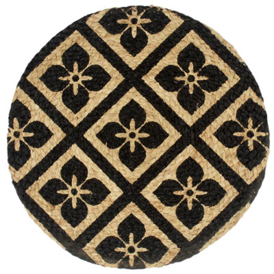 Weeden Jute Floral Round Placemat