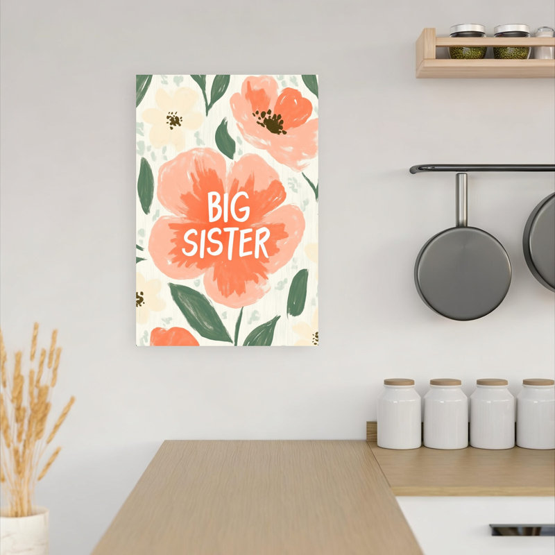 Floral Celebration Abstract Contemporary Flower Nature Wall Art Print, 45.72cm H x 30.48cm W