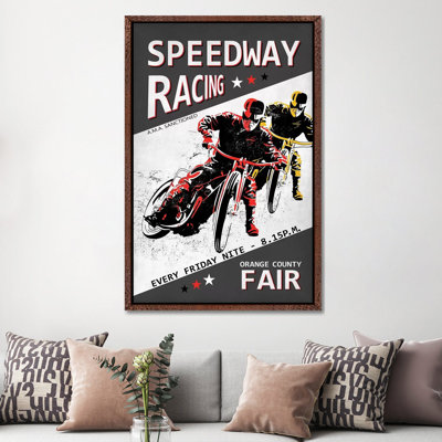 Speedway Racing OC Fair by Mark Rogan - Print on Canvas