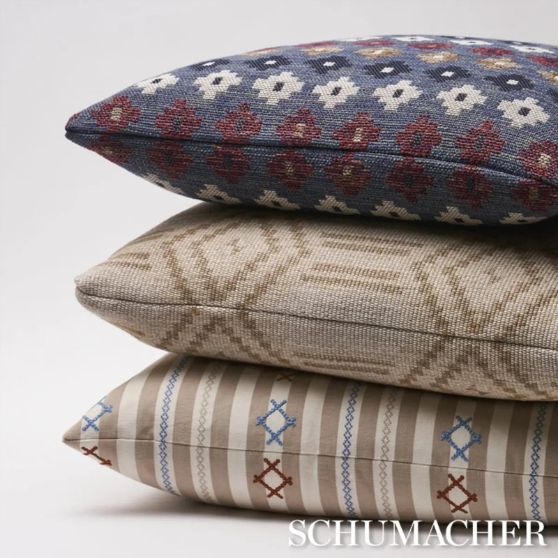 Rhodes Stripe Pillow, 24" x 24", Neutral
