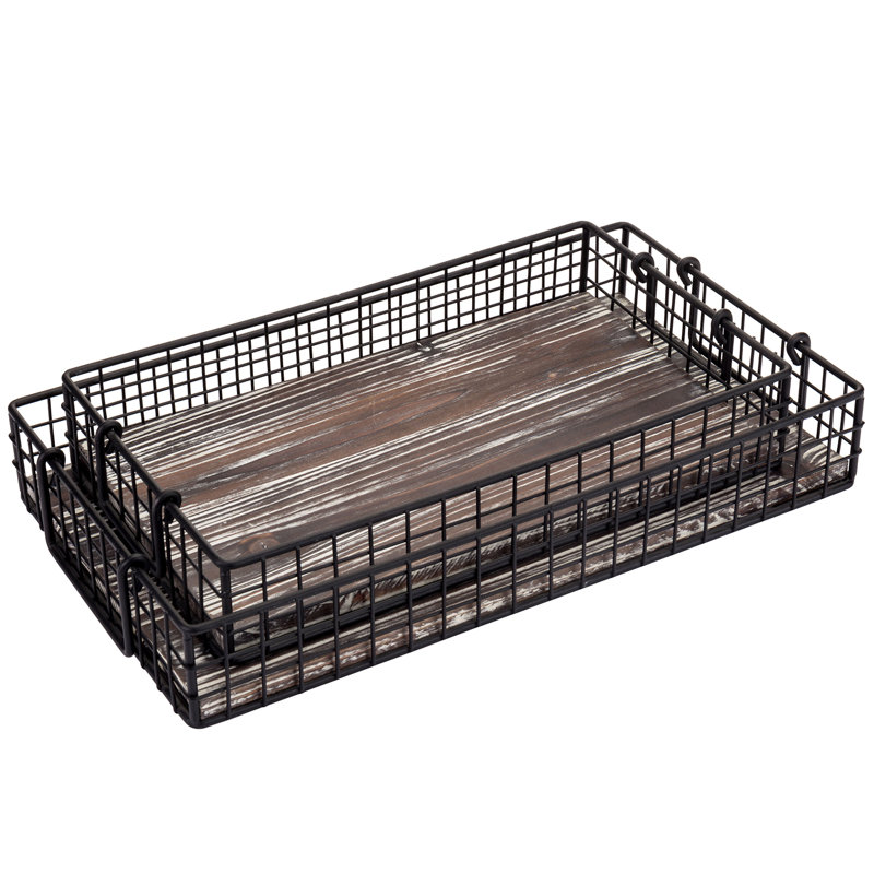 Adriyanna Metal Tray - Set of 2