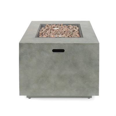 Square Iron Fire Pit-50 000 Btu