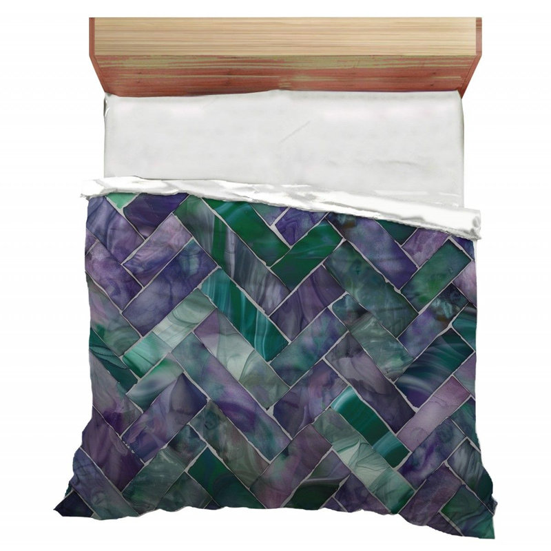 Trendy Floral Plush Microfiber / Polyester Comforter, King Comforter