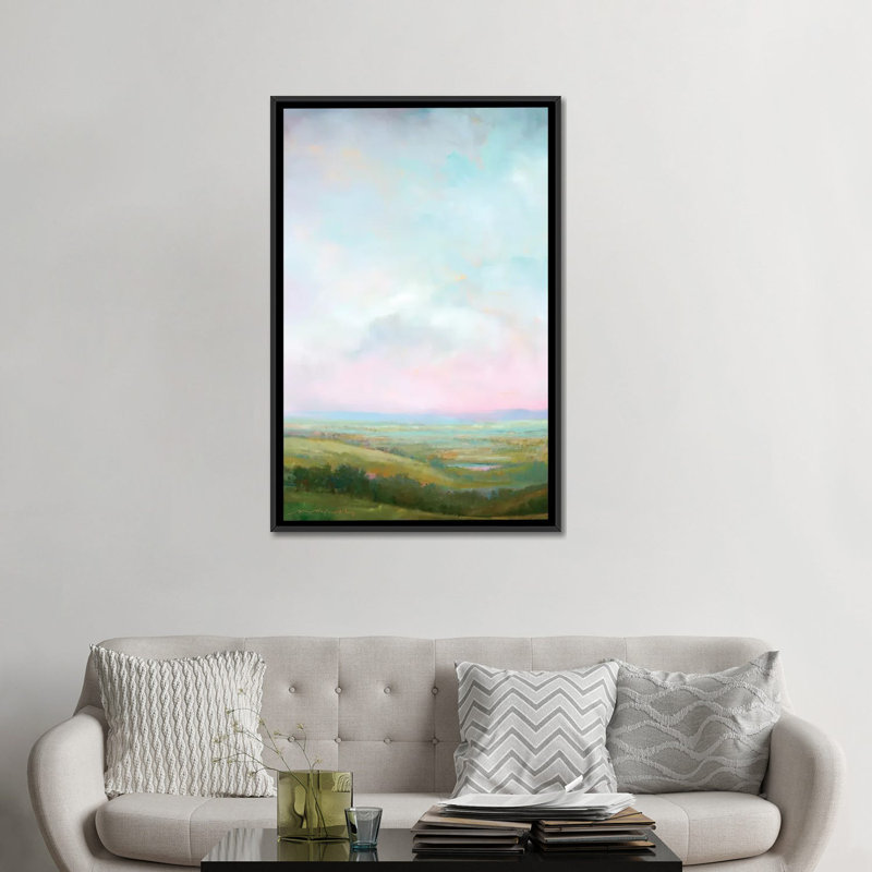 «Evening Glow» par William McCarthy, reproduction d'art sur toile tendue, H 26 po x l 18 po x P 1,5 po, Toile avec cadre noir