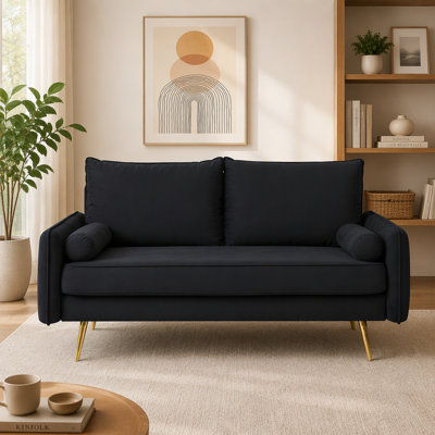 58 " Velvet Loveseat
