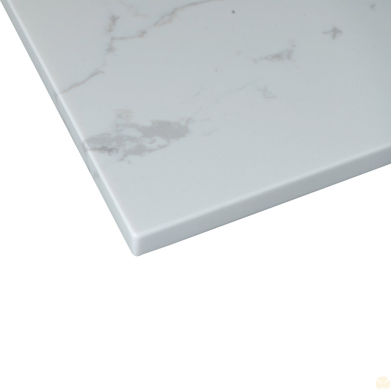Dessus de meuble-lavabo en pierre Carrara