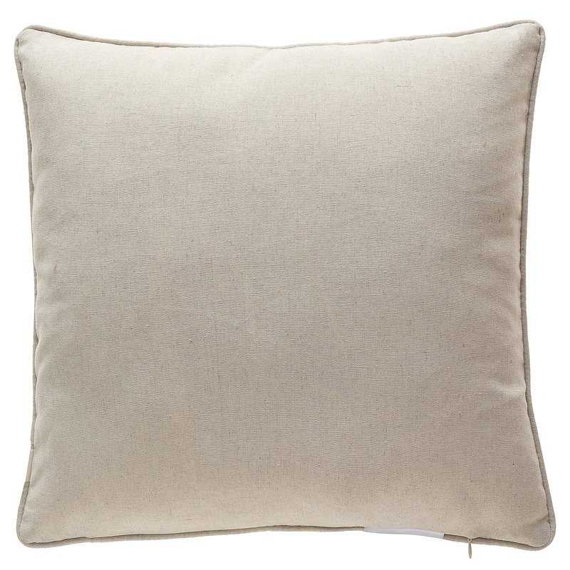 Autumn Harvest Embroidered Pumpkin Throw Pillow